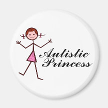 Autistic Princess (Girl) Refrigerator Magnet