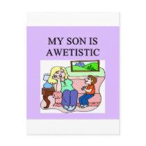 autistic son postcards