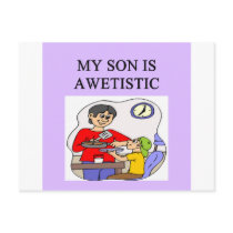 autistic son postcards
