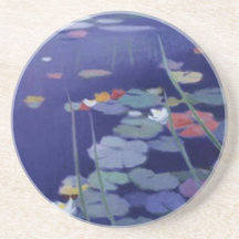 autmn lake drink coaster