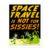 Autmum Lake "SPACE TRAVEL" Alien Postcard postcards