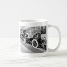Auto Assembly Line, 1920s Coffee Mug