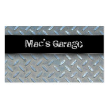 Auto Business Card Construction Contractor Metal