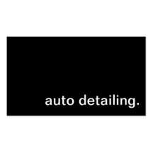 Auto Detailing Business Card