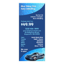 Auto Detailing Rack Card