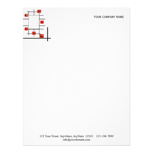 Auto Divergence in Black and White Letterhead Design