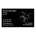 Auto Glass Repair Business Card