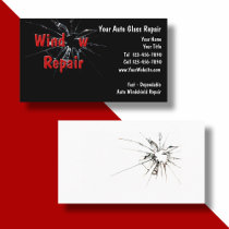 Auto Glass Repair Business Card Template