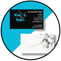 Auto Glass Repair Business Cards