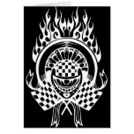 Auto Racing Flags Greeting Card
