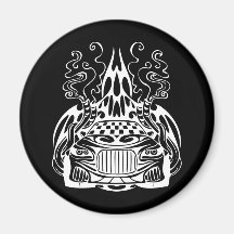 Auto Racing Fridge Magnets