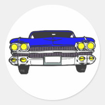Auto Strassenkreuzer car street cruiser Runde Aufkleber