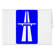 Autobahn Sign Card