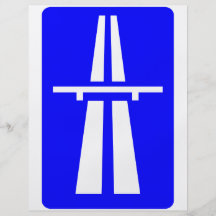 Autobahn Sign Flyer Design