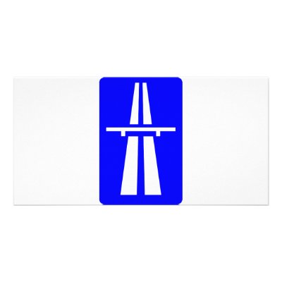 Autobahn Sign Photo Greeting Card by MeisterGaugeFaces