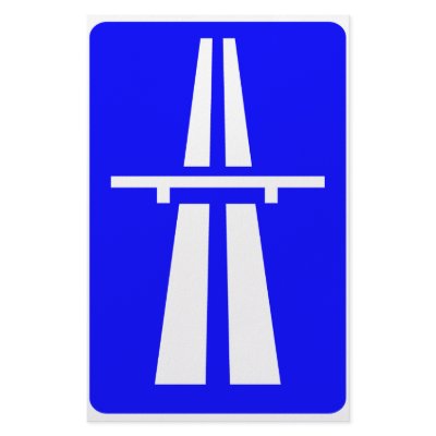 Autobahn Sign Customized Stationery by MeisterGaugeFaces