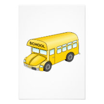 Autobus scolaire de bande dessinée bristols