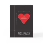 AutoCAD Red Heart Valentine Card
