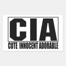Autocollant adorable innocent mignon de CIA