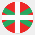 Autocollant avec Drapeau Basque "Ikkurina"