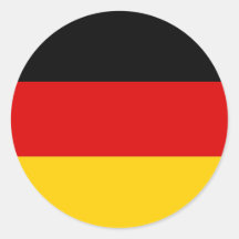 Autocollant avec le drapeau de l'Allemagne