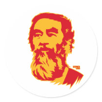 Autocollant barbu de portrait de Saddam Hussein autocollants