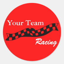 Autocollant Checkered d'équipe de course d'attaque