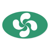 Autocollant Croix Basque "Lauburu"