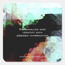 Autocollant D018 - taches et textures d'aquarelle