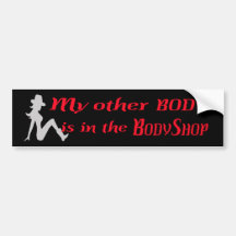 autocollant de BodyShop-pare-chocs Adhésifs Pour Voiture