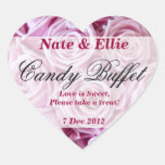Autocollant de buffet de sucrerie de rose de rose