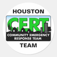 Autocollant de CERT de Houston