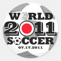 Autocollant de champions du football 2011 de femme