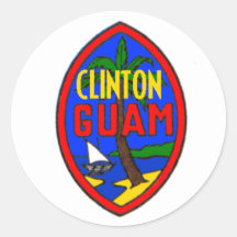 Autocollant de Clinton GUAM
