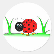 Autocollant de coccinelle
