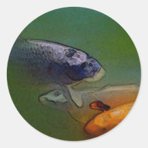 Autocollant de coutume d'art de poissons de carpe 