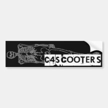 Autocollant de crâne des scooters C4 Autocollants Pour Voiture