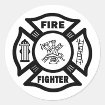 Autocollant de département du feu de pompier