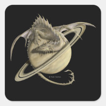 Autocollant de dragon de Saturn