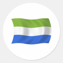 Autocollant de drapeau de Sierra Leone