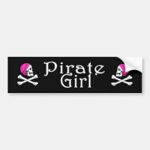 Autocollant de fille de pirate autocollants pour voiture