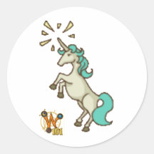 Autocollant de griffonnage de la licorne Wizard101