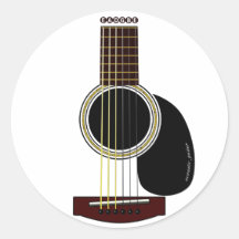 autocollant de guitare acoustique