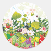 Autocollant de jardin de fruit