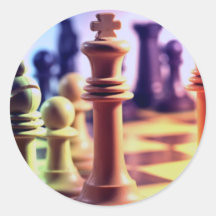 Autocollant de jeu d'échecs