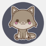 Autocollant de loup