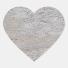 Autocollant de marbre blanc de coeur