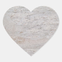 Autocollant de marbre blanc de coeur