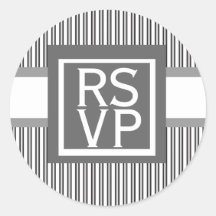 Autocollant de mariage de RSVP