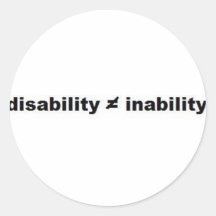 Autocollant de maths d'incapacité